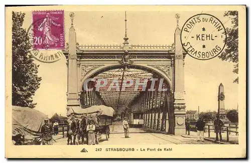 Cartes postales Strasburg Le Pont de Kehl