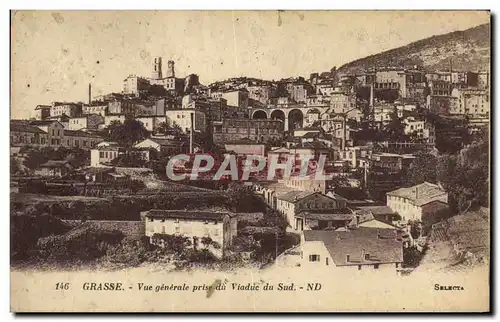 Ansichtskarte AK Grasse Vue generale pris du Viaduc du Sud