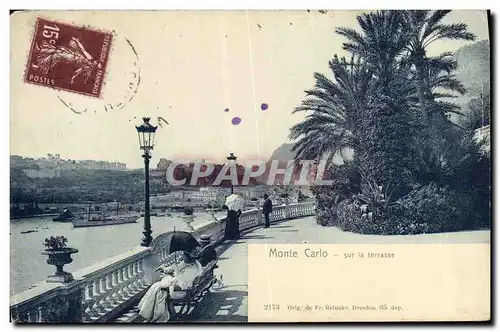 Cartes postales Monte Carlo sur la terrasse