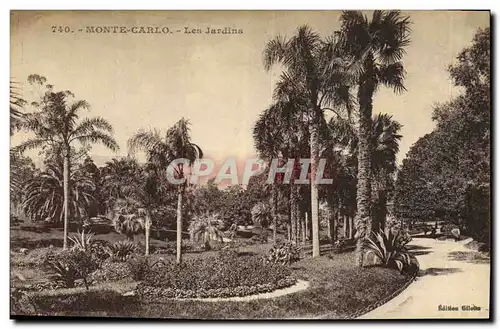 Cartes postales Monte Carlo Les Jardins