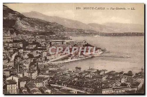 Cartes postales Monte Carlo Vue Generale