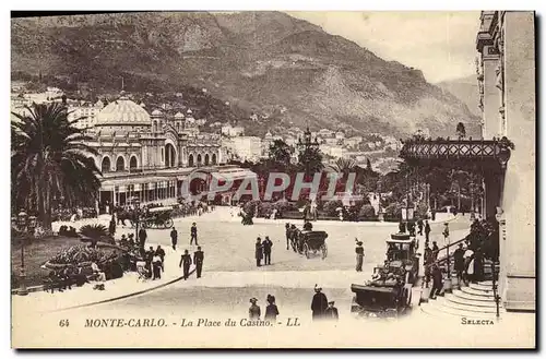 Cartes postales Monte Carlo La Place du Casino