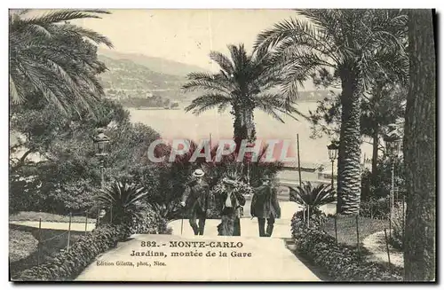 Cartes postales Monte Carlo Jardins Montee de la Gave