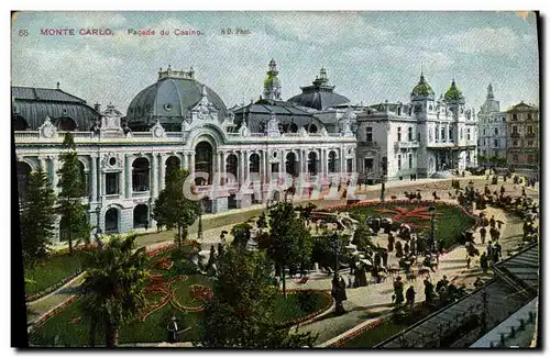 Cartes postales Monte Carlo Facade du Casino