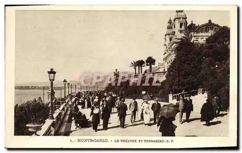 Cartes postales Monte Carlo Le Theatre et Terrasses