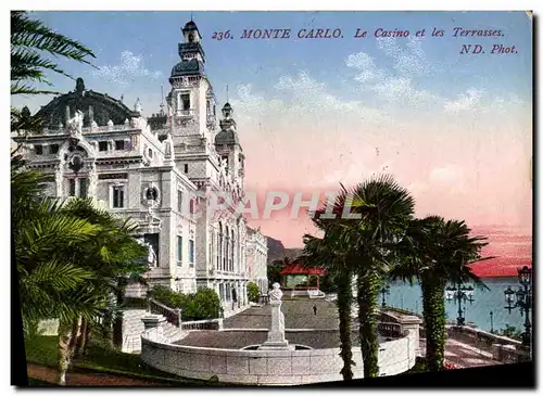 Cartes postales Monte Carlo Le Casino et les Terrasses