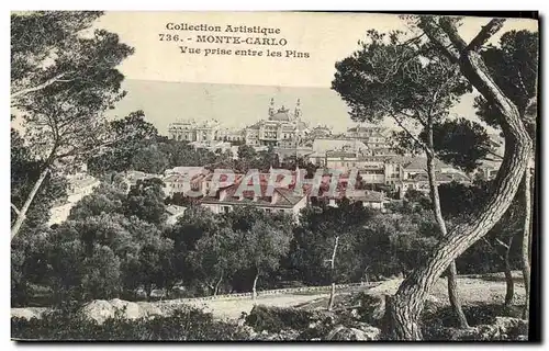 Cartes postales Monte Carlo Vue Prise entre les Pins