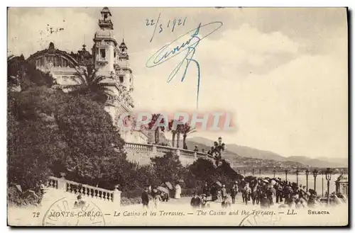 Cartes postales Monte Carlo Le Casino et les Terrasses