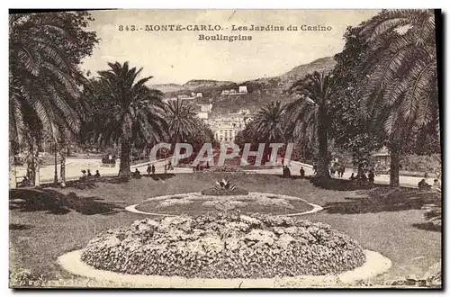 Ansichtskarte AK Monte Carlo Les Jardins du Casino Boulingrins