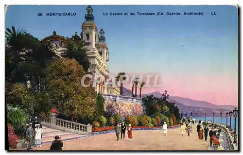 Cartes postales Monte Carlo Le Casino et les Terrasses