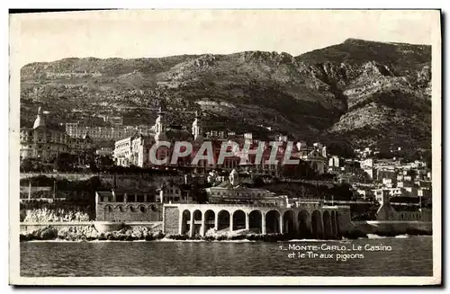 Cartes postales Monte Carlo Le Casino et le Tir aux Pigeons