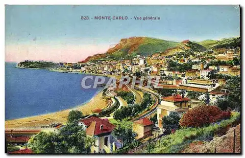 Cartes postales Monte Carlo Vue generale