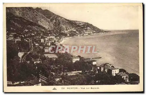 Cartes postales Menton Vue Sur Garavan