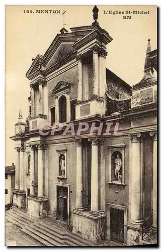 Ansichtskarte AK Menton L Eglise St Michel