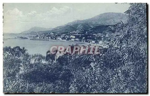 Cartes postales Menton vu des Jardins de Garavan