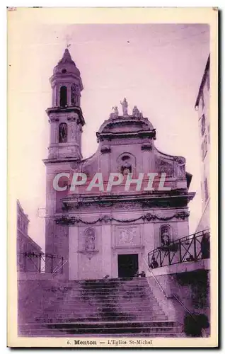 Ansichtskarte AK Menton L Eglise St Michel