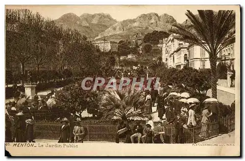 Cartes postales Menton Le Jardin Public