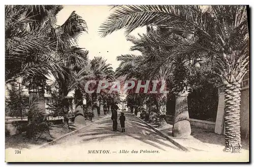 Cartes postales Menton Allee des Palmiers