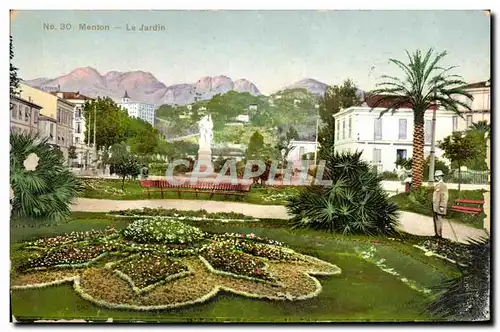 Cartes postales Menton Le Jardin