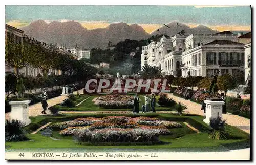 Cartes postales Menton Le Jardin Public