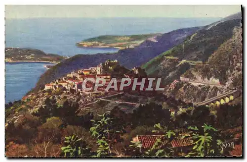 Ansichtskarte AK Cote d Azur Eze Vue generale du village