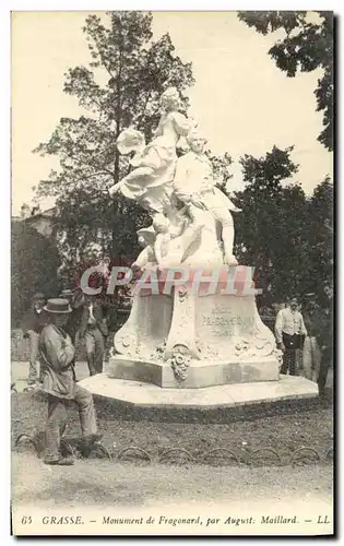 Ansichtskarte AK Grasse Monument de Fragonard par Auguste Maillard