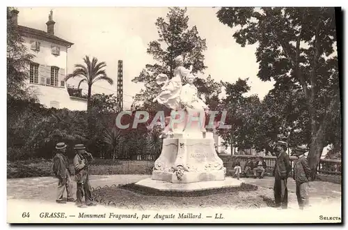 Ansichtskarte AK Grasse Monument Fragonard par Auguste Maillard