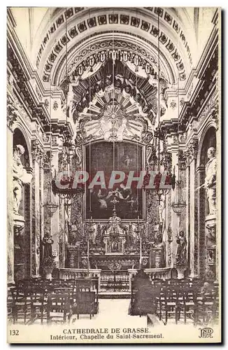 Cartes postales Cathedrale de Grasse Interieur Chapelle du Saint Sacrement