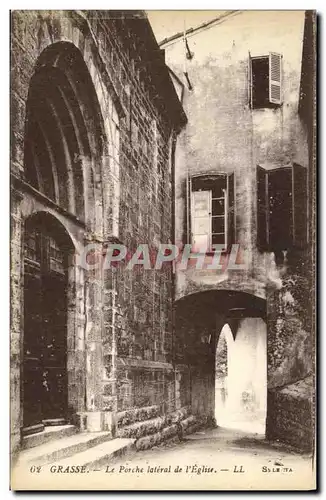 Cartes postales Grasse Le Porche lateral de l Eglise