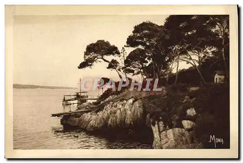 Cartes postales lle Saint Honorat Bateau a vapeur a l embarcadere