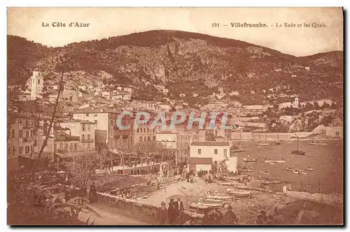 Ansichtskarte AK La Cote d Azur Villefranche La Rade et les Quais