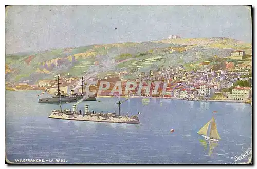 Cartes postales Villefranche La Rade Bateaux