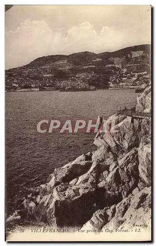 Cartes postales Villefranche Vue prise du Cap Ferrat