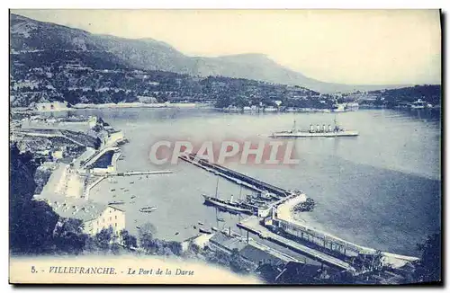 Cartes postales Villefranche Le Port de la Darse Bateau