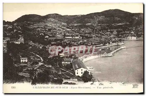 Cartes postales Villefranche Sur Mer Vue generale