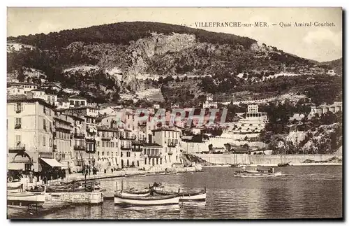 Ansichtskarte AK Villefranche sur Mer Quai Amiral Courbet