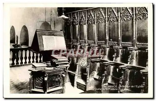 Cartes postales Vence Interieur de l Eglise Stalle Du XV e siecle