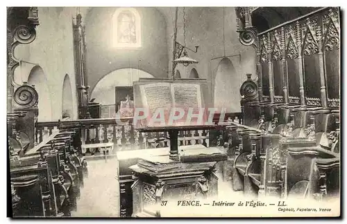 Cartes postales Vence Interieur de l Eglise