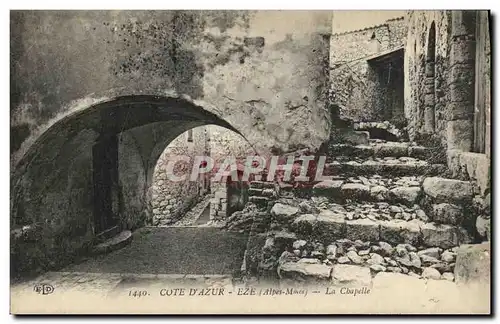 Cartes postales Cote d Azur Eze La Chapelle