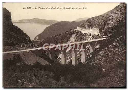 Cartes postales Eze Le Viaduc et la Route de la Nouvelle Corniche