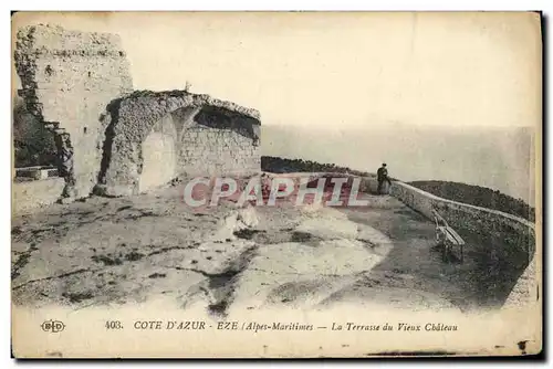 Ansichtskarte AK Cote d Azur Eze La Terrasse du Vieux Chateau