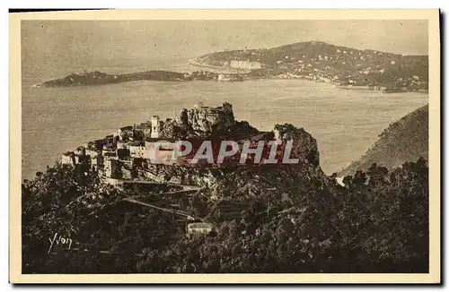 Cartes postales Cote d Azur Eze Vue generale du Village