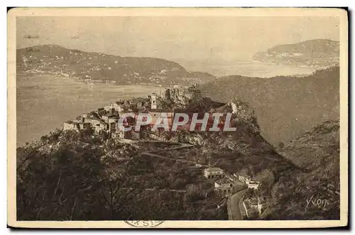 Cartes postales Cote d Azur Eze Vue generale