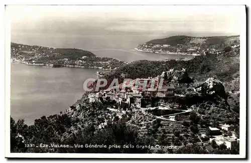 Cartes postales Eze Village Vue Generale prise de la Grande Corniche