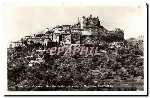 Cartes postales Eze Village Vue Generale prise de la Moyenne Corniche