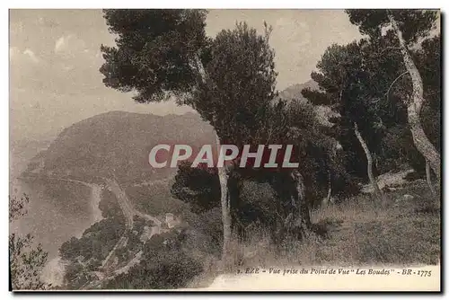 Cartes postales Eze Vue prise du Point de Vue Les Boudes