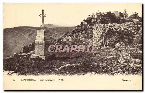 Cartes postales Gourdon Vue generale