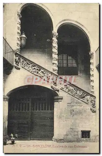 Cartes postales Barcelona Escalera de Casa Dalmases