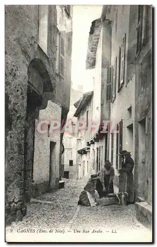 Cartes postales Cagnes Une Rue Arabe Femmes