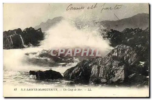 Ansichtskarte AK Ile Sainte Marguerite Un coup de Mer